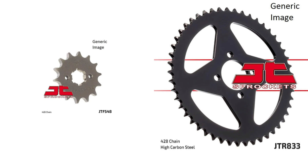 Front and Rear Steel Sprocket Kit for OffRoad YAMAHA TTR125 2000-2001