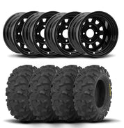 ITP Delta Steel 12" Wheels And Blackwater Evolution Tires [28x10-12]