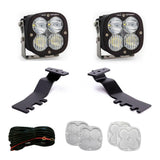 Baja Designs A-Pillar Light Kit Pair XL Sport Series Driving/Combo Pattern Clear Lens Toggle Wiring Universal 44-8266