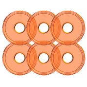 KC HiLiTES Cyclone V2 LED - Replacement Lens - Amber - 6-PK 4412