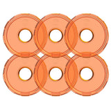 KC HiLiTES Cyclone V2 LED - Replacement Lens - Amber - 6-PK 4412