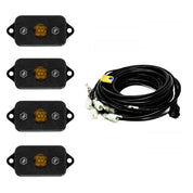 Baja Designs Rock Light Kit Set Of 4 Baja Amber Lens Universal 447056