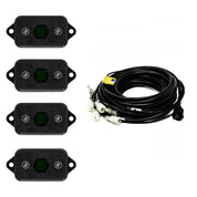 Baja Designs Rock Light Kit Set Of 4 Green Lens Universal 447057