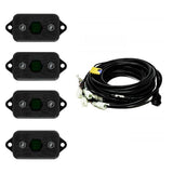 Baja Designs Rock Light Kit Set Of 4 Green Lens Universal 447057