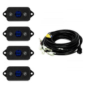 Baja Designs Rock Light Kit Set Of 4 Blue Lens Universal 447058