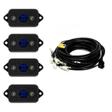 Baja Designs Rock Light Kit Set Of 4 Blue Lens Universal 447058