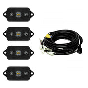 Baja Designs Rock Light Kit Set Of 4 White Lens Universal 447059