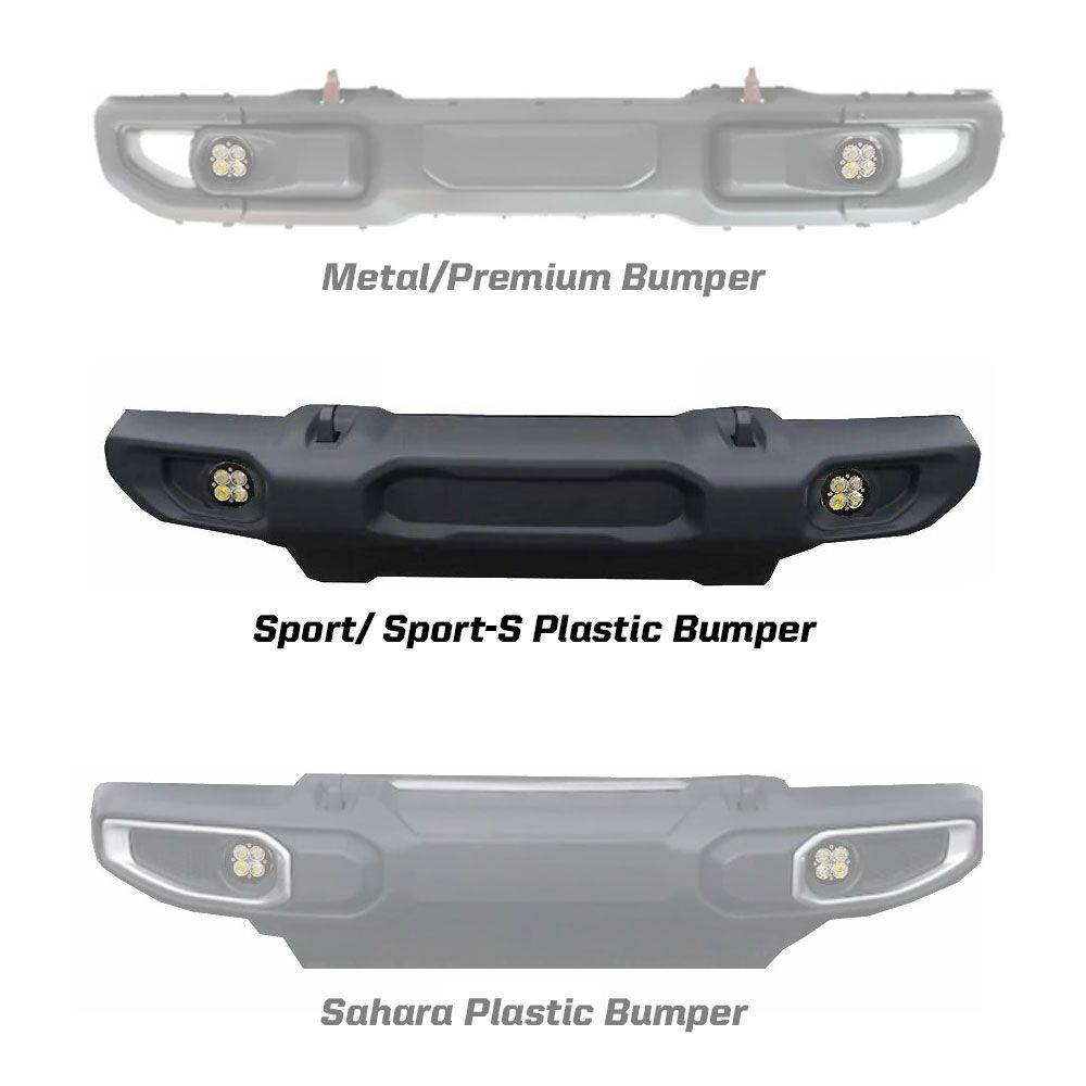 Baja Designs Fog Pocket Light Kit Squadron Sport Series Wide Cornering Pattern Clear Lens 447066