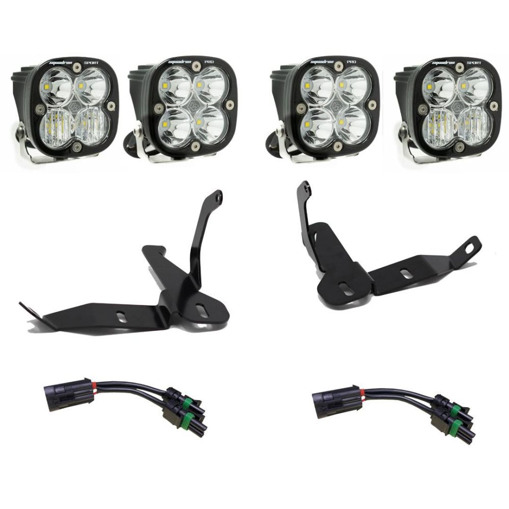 Baja Designs Headlight Kit Squadron Pro Series Multi Pattern Clear Lens 447146