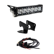 Baja Designs Hood Mount Light Bar Kit 10 inch OnX6+ Series Driving/Combo Pattern Clear Lens 447167