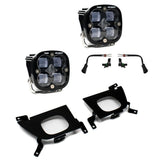 Baja Designs Fog Pocket Light Kit Squadron Series SAE Pattern Clear Lens 447528