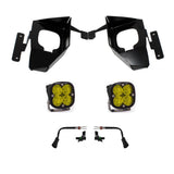 Baja Designs Fog Pocket Light Kit Squadron Sport Series Wide Cornering Pattern Baja Amber Lens 447537
