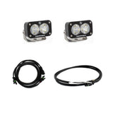 Baja Designs Reverse Light Kit Pair Dual S2 Sport Series Wide Cornering Pattern Clear Lens 447540