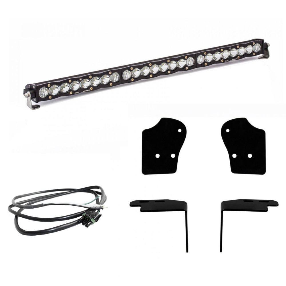 Baja Designs Upper Grille Light Bar Kit 30 inch S8 Series Driving/Combo Pattern Clear Lens For Ford F-150 Raptor 2017-2020 447561