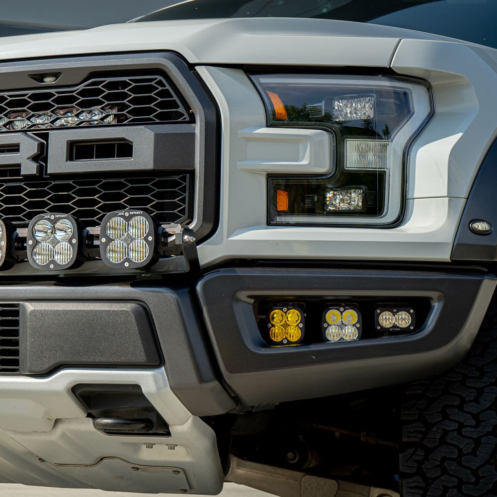 Baja Designs Fog Pocket Light Kit S2 Sport Series Multi Pattern Clear Lens For Ford F-150 Raptor 2017-2020 447564