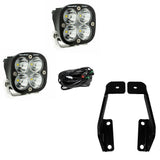 Baja Designs A-Pillar Light Kit Pair Squadron Sport Series Spot Pattern Clear Lens 447573