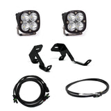 Baja Designs A-Pillar Light Kit Pair Squadron Sport Series Spot Pattern Clear Lens Upfitter Wiring 447599