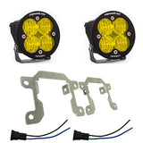 Kit de luces antiniebla de bolsillo Baja Designs Squadron-R Sport Series con patrón de curvas amplio y lente ámbar Baja 447601