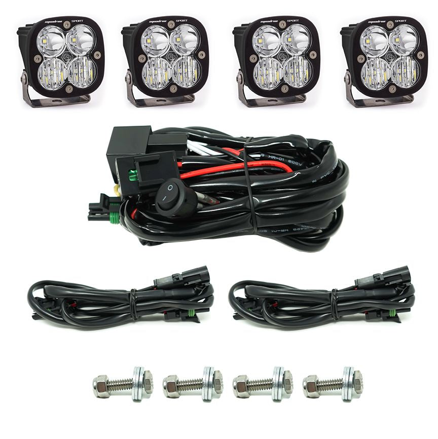Baja Designs Grille Light Kit Squadron Sport Series Driving/Combo Pattern Clear Lens 447609