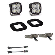 Baja Designs Fog Pocket Light Kit Squadron Sport Series Wide Cornering Pattern Clear Lens 447630