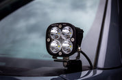 Baja Designs A-Pillar Light Kit Pair Squadron Sport Series Spot Pattern Clear Lens Toggle Wiring Universal 447680