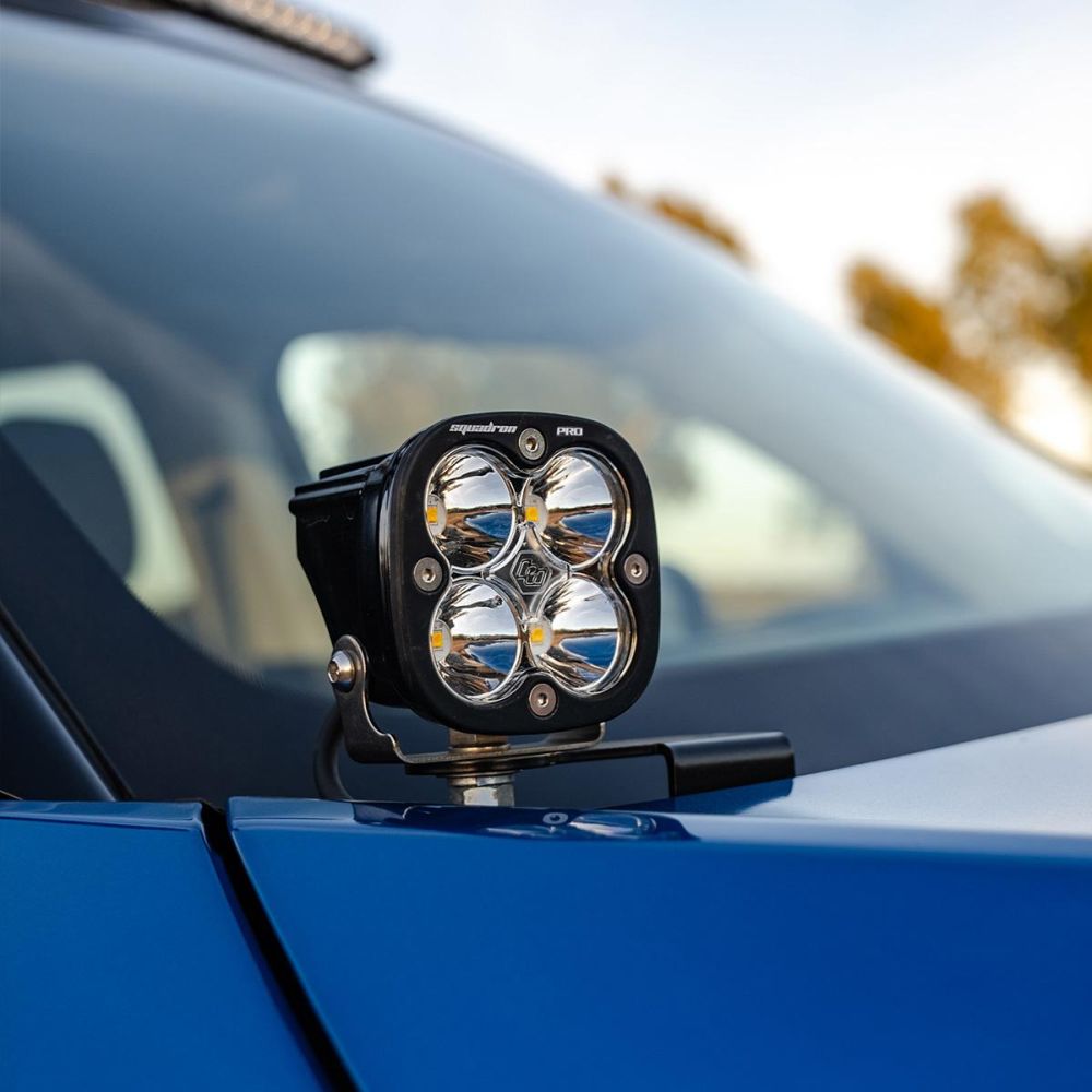 Baja Designs A-Pillar Light Kit Pair Squadron Pro Series Spot Pattern Clear Lens 447686
