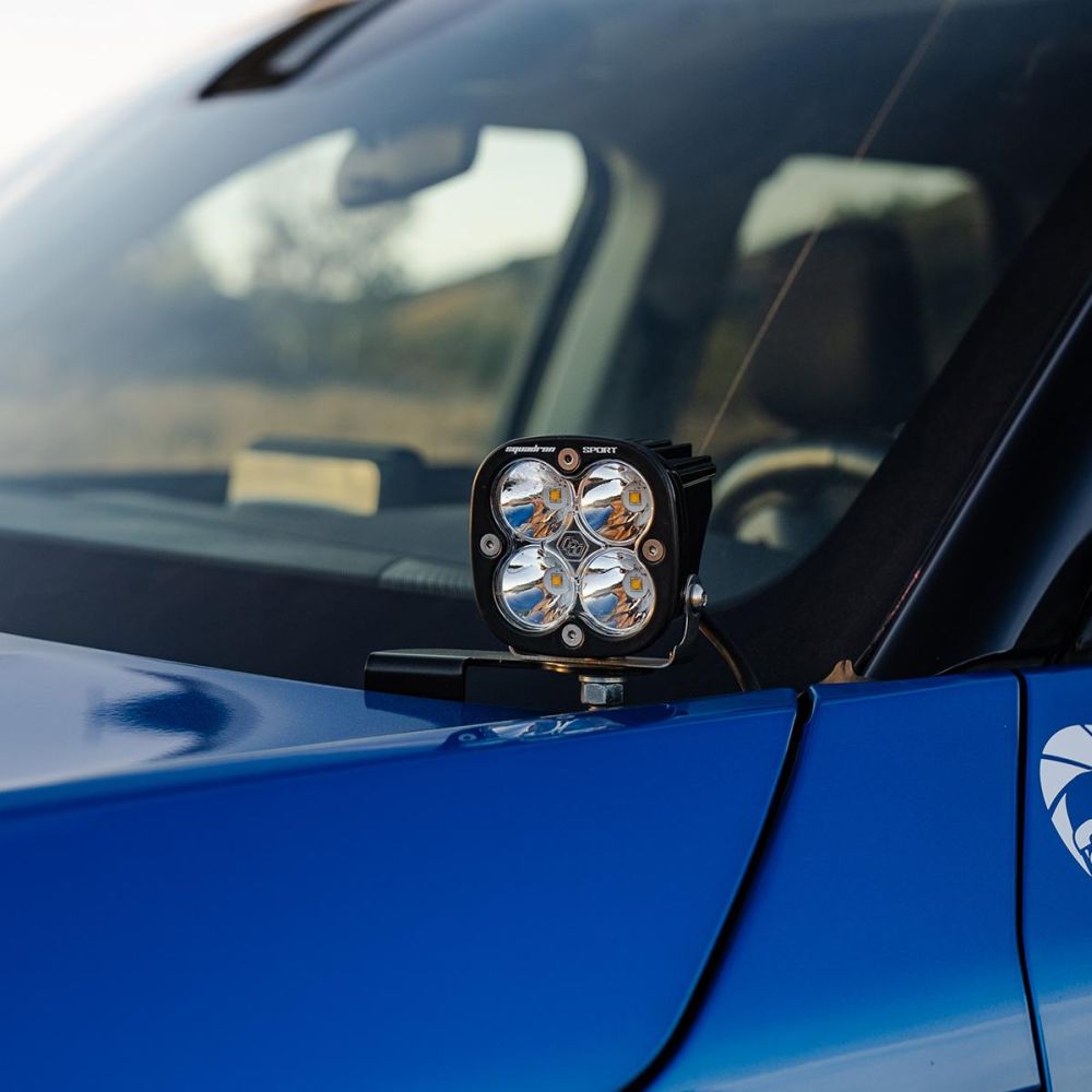 Baja Designs A-Pillar Light Kit Pair Squadron Sport Series Spot Pattern Clear Lens 447687