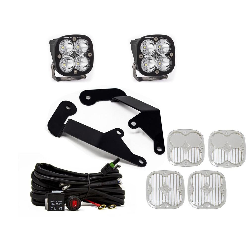 Baja Designs A-Pillar Light Kit Pair Squadron Sport Series Spot Pattern Clear Lens 447687