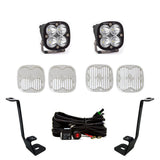 Baja Designs A-Pillar Light Kit Pair Squadron Sport Series Spot Pattern Clear Lens Toggle Wiring 447696