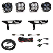 Baja Designs Fog Pocket Light Kit Squadron / Sport Series SAE Pattern Clear Lens Toggle Wiring 447697