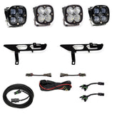 Baja Designs Fog Pocket Light Kit Squadron / Sport Series SAE Pattern Clear Lens Toggle Wiring 447697