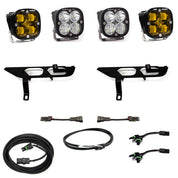 Baja Designs Fog Pocket Light Kit Squadron / Sport Series SAE Pattern Baja Amber Lens Upfitter Wiring 447698UP