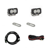 Baja Designs Dual S2 Sport Series Wide Cornering Pattern Clear Lens Toggle Wiring 447733