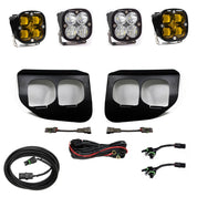 Baja Designs Fog Pocket Light Kit Squadron Pro Series SAE Pattern Baja Amber Lens Toggle Wiring 447737