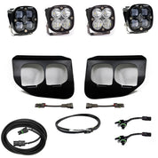 Baja Designs Fog Pocket Light Kit Squadron / Sport Series SAE Pattern Clear Lens Upfitter Wiring 447738UP