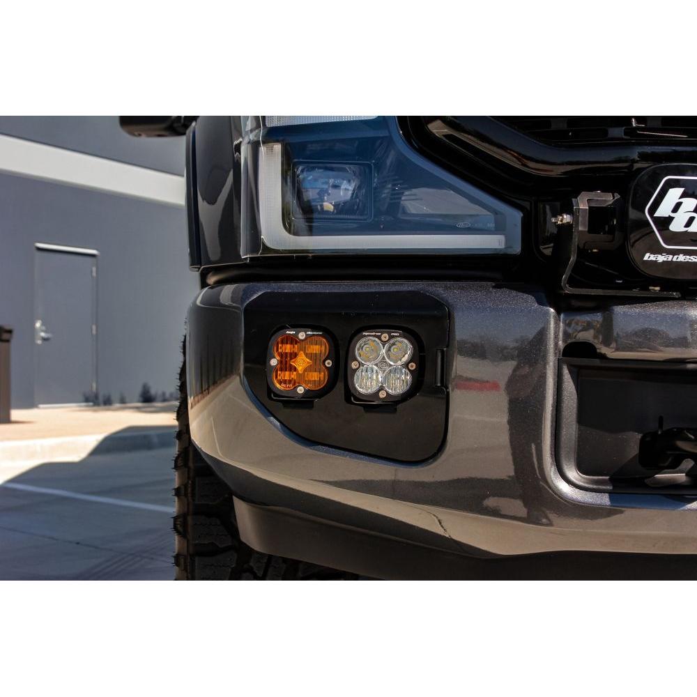 Baja Designs Fog Pocket Light Kit Squadron / Sport Series SAE Pattern Baja Amber Lens Toggle Wiring 447739