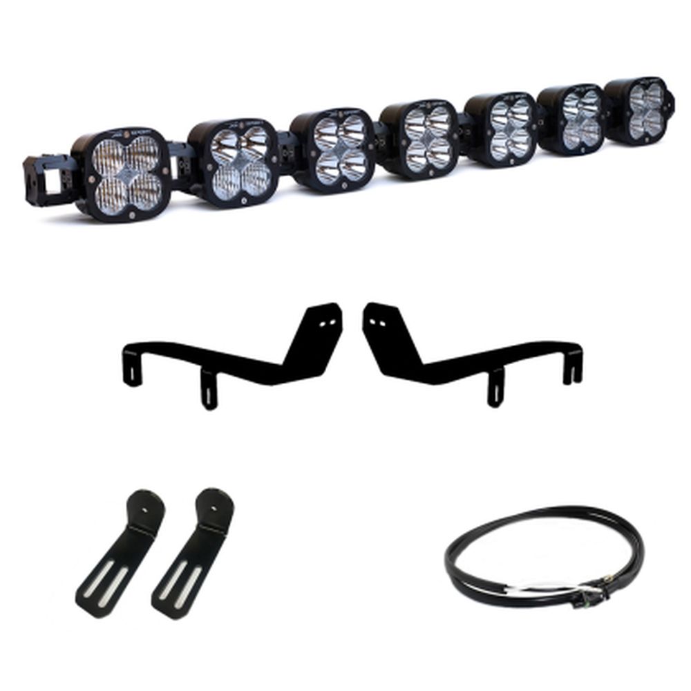 Baja Designs Bumper LED Light Kit XL Linkable Series Multi Pattern Clear Lens Upfitter Wiring 447744UP