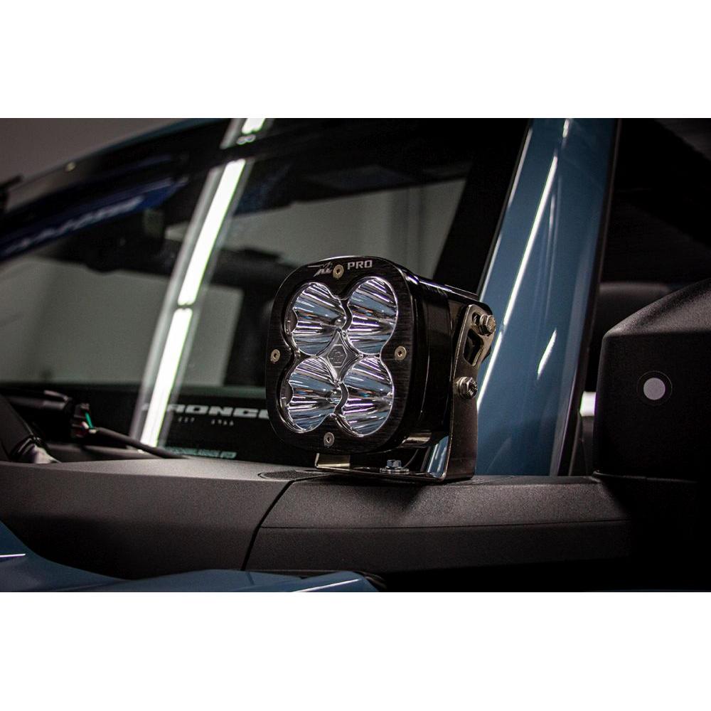 Baja Designs A-Pillar Light Kit Pair XL Pro Series Spot Pattern Clear Lens Toggle Wiring 447752