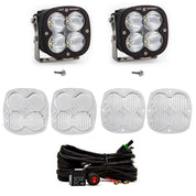 Baja Designs A-Pillar Light Kit Pair XL Sport Series Spot Pattern Clear Lens Toggle Wiring 447753