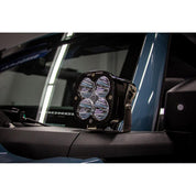 Baja Designs A-Pillar Light Kit Pair XL Sport Series Spot Pattern Clear Lens Toggle Wiring 447753