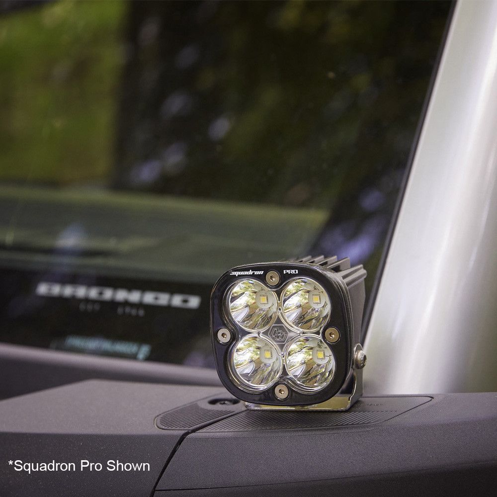 Baja Designs A-Pillar Light Kit Pair Squadron Sport Series Spot Pattern Clear Lens Toggle Wiring 447755