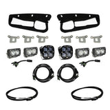 Baja Designs Fog Pocket Light Kit Dual S2 Sport Series SAE Pattern Clear Lens Upfitter Wiring 447761UP