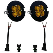 Baja Designs Fog Pocket Light Kit Squadron Sport Series Wide Cornering Pattern Baja Amber Lens 447787