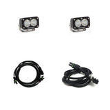 Baja Designs Reverse Light Kit Pair Dual S2 Sport Series Wide Cornering Pattern Clear Lens 447853