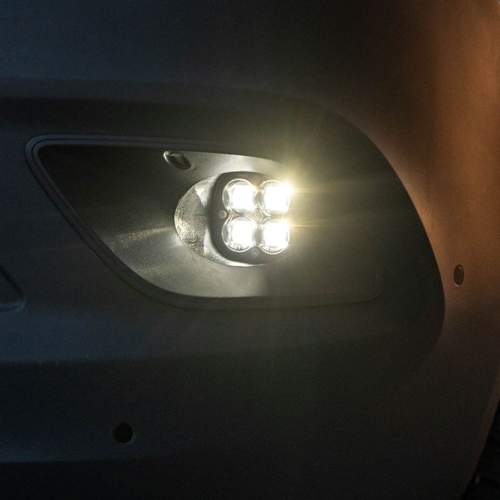 Baja Designs Fog Pocket Light Kit Squadron SAE Series Spot Pattern Clear Lens 447863