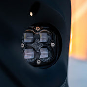 Baja Designs Fog Pocket Light Kit Squadron SAE Series Spot Pattern Baja Amber Lens 447873