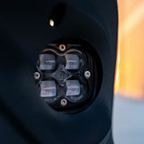 Baja Designs Fog Pocket Light Kit Squadron SAE Series Spot Pattern Baja Amber Lens 447873