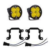 Baja Designs Fog Pocket Light Kit Squadron Sport Series Wide Cornering Pattern Baja Amber Lens 448035