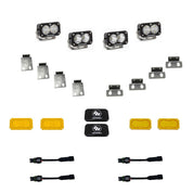 Baja Designs Fog Pocket Light Kit Dual S2 Pro Series Multi Pattern Clear Lens 448053