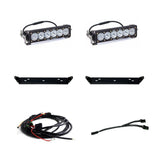 Baja Designs Behind Grille Light Bar Kit Dual 10 inch OnX6+ Series Driving/Combo Pattern Clear Lens 448063